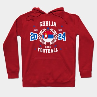 Serbian 2024 Soccer Fan Hoodie